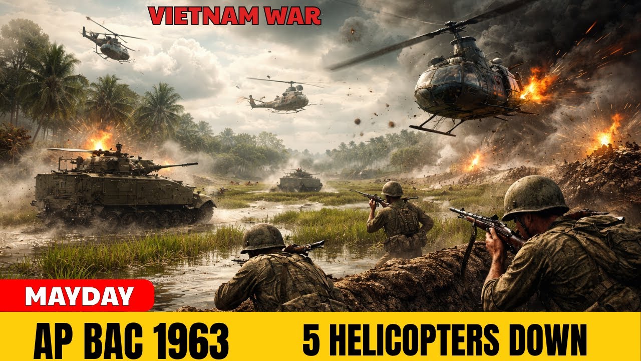 The Battle Of Ap Bac (1963) — 5 Helicopters Shot Down | Vietnam War