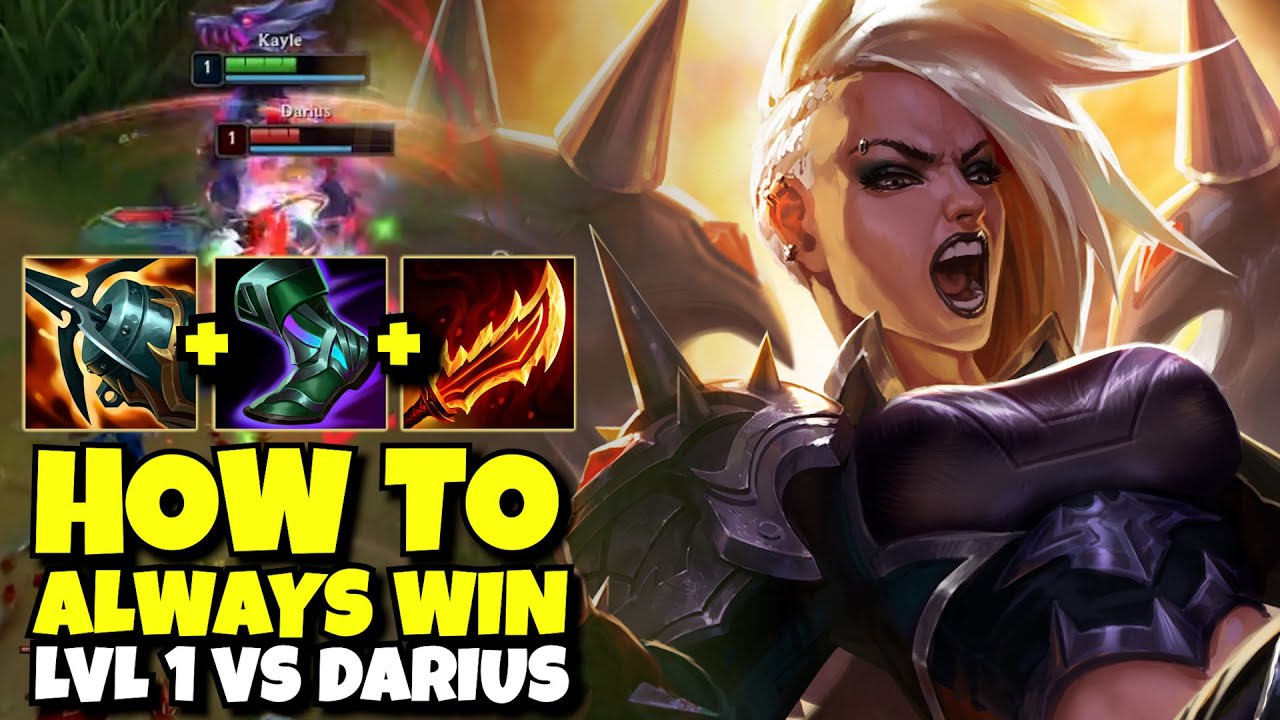 How To ALWAYS Win Against Darius LvL 1 as Kayle