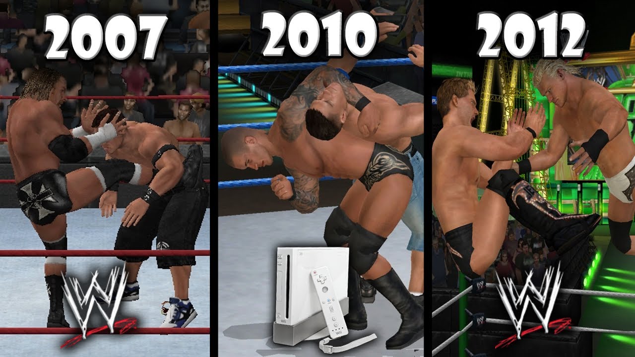 Evolución Juegos de WWE en Wii (2007-2012)