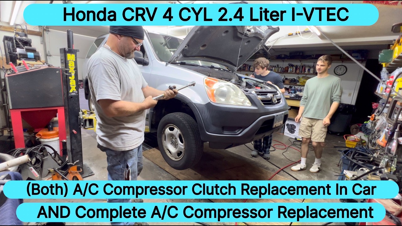 Honda Air Conditioning repair : Clutch Only & Full Compressor Swap