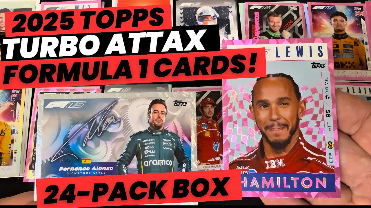 2025 Topps Turbo Attax Formula 1 Cards 24-Pack Box 240 Cards New F1 Cards! #f1 #topps 