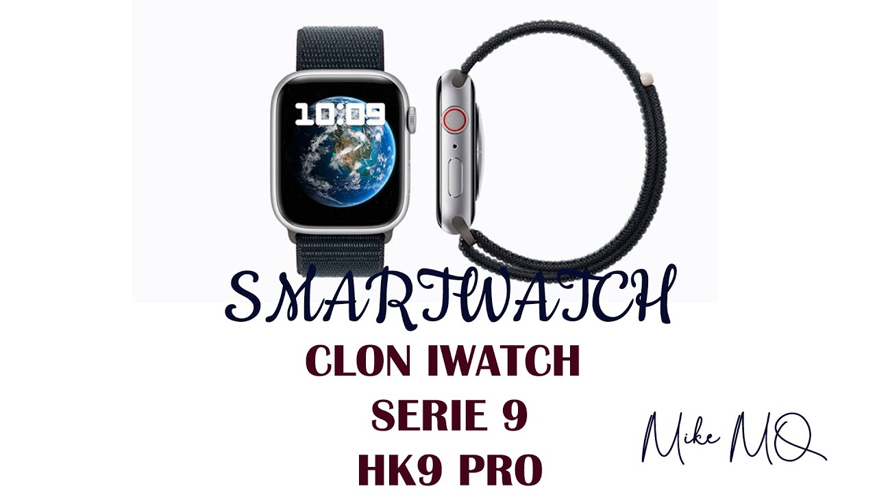 HK9 PRO replica IWatch Serie 9, con pantalla Amoled. Un smartwatch muy bonito y con correas Apple.