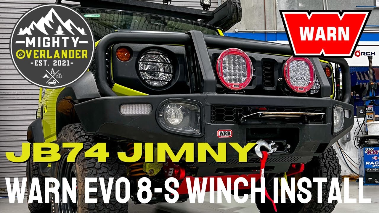 WARN EVO 8-S INSTALL // SUZUKI JB74 JIMNY // JIMNY WINCH INSTALL
