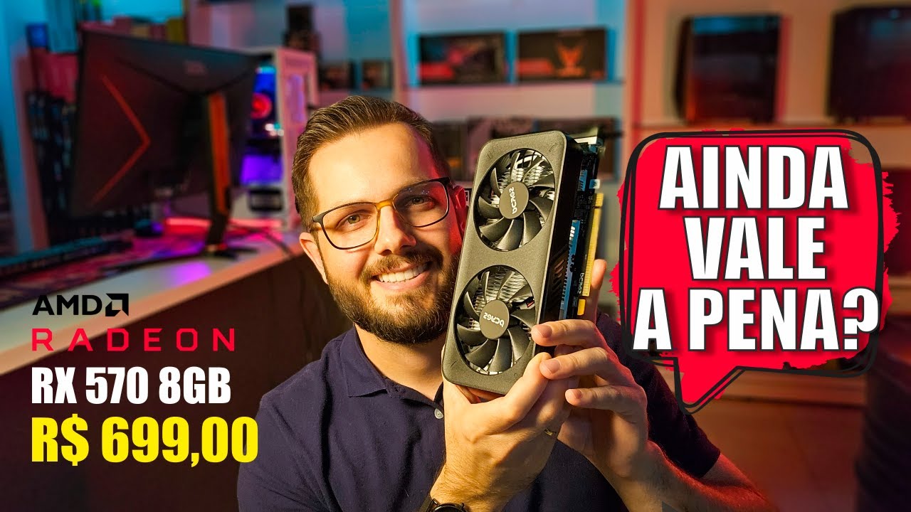 TESTAMOS A RX 570 8GB DA PCYES! PLACA MUITO BARATA, RESULTADO SURPREENDENTE