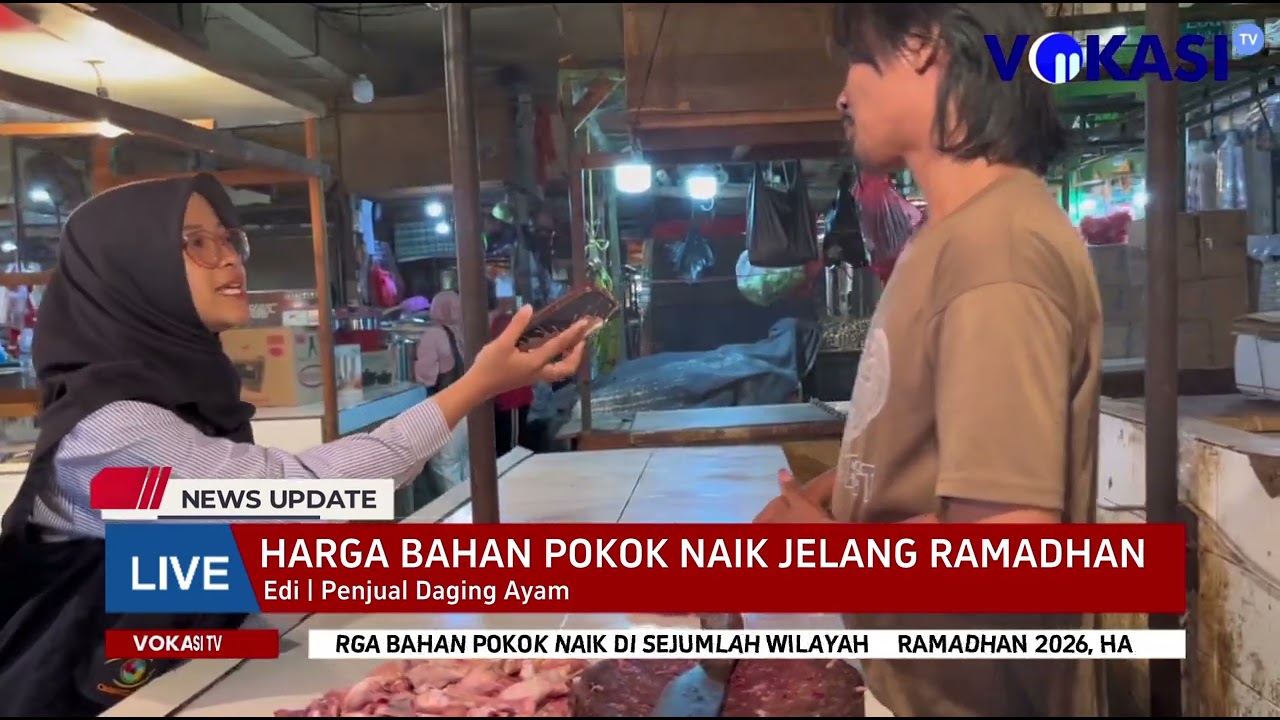 Harga Pokok Naik di Pasar Cibinong Jelang Ramadhan 2026