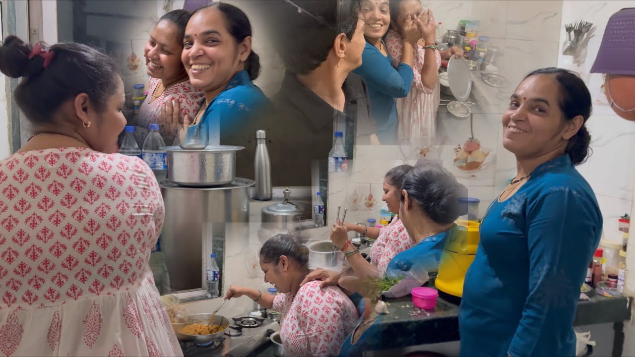 😍🍗￼Mummy aur vaini ne chicken ￼gravy banaya ￼￼🤩🤣