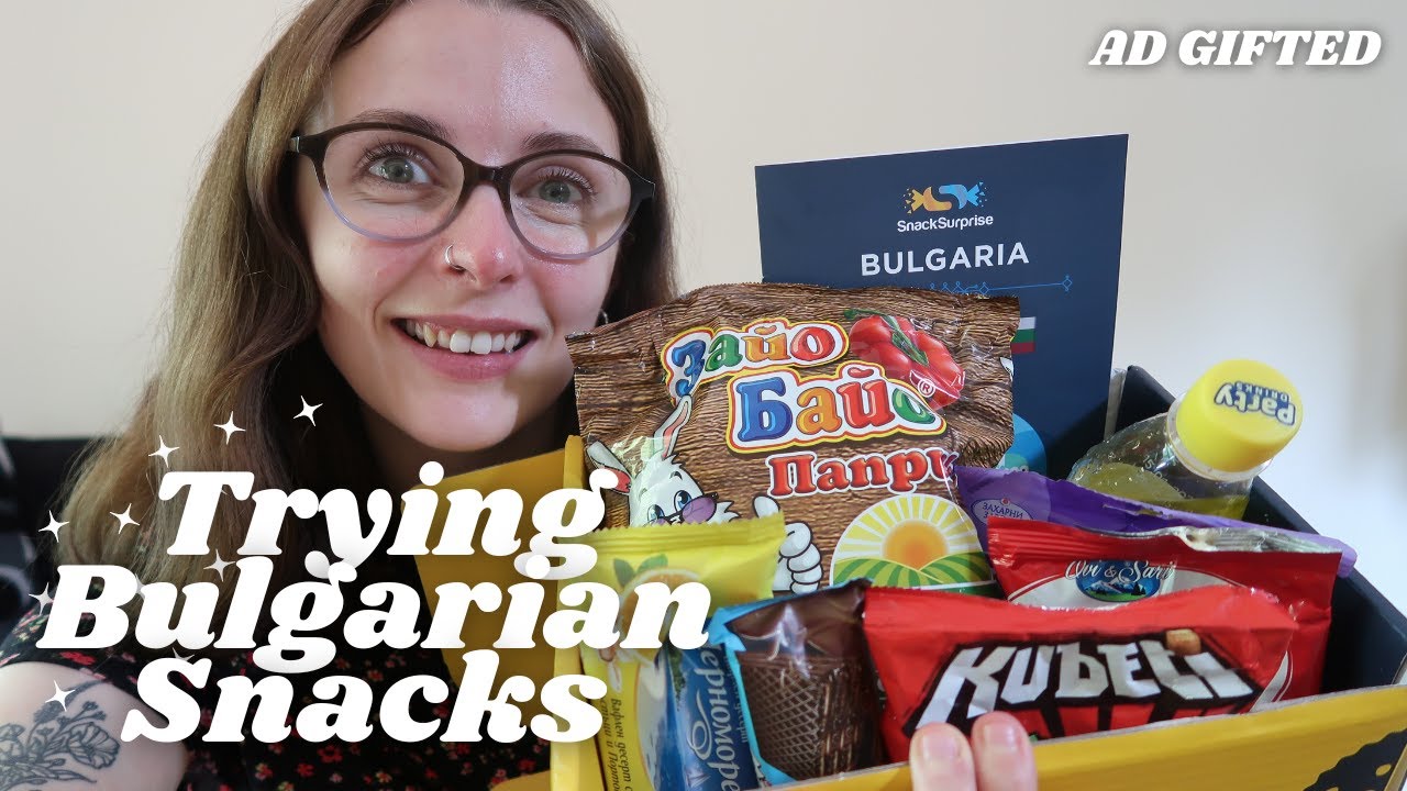 Trying Bulgarian Snacks for the First Time | SnackSurprise Unboxing | AD GIFTED