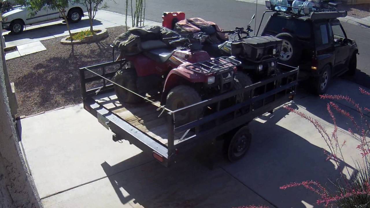 backing trailer into driveway