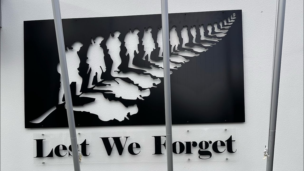 ANZAC Day Lest we forget Napier tribute