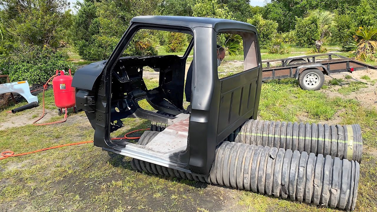 SWAMP DRAGON RESCUE | Epoxy Primer Entire Cab, Restoring a 1974 Ford F250, Resurrection Restoration!