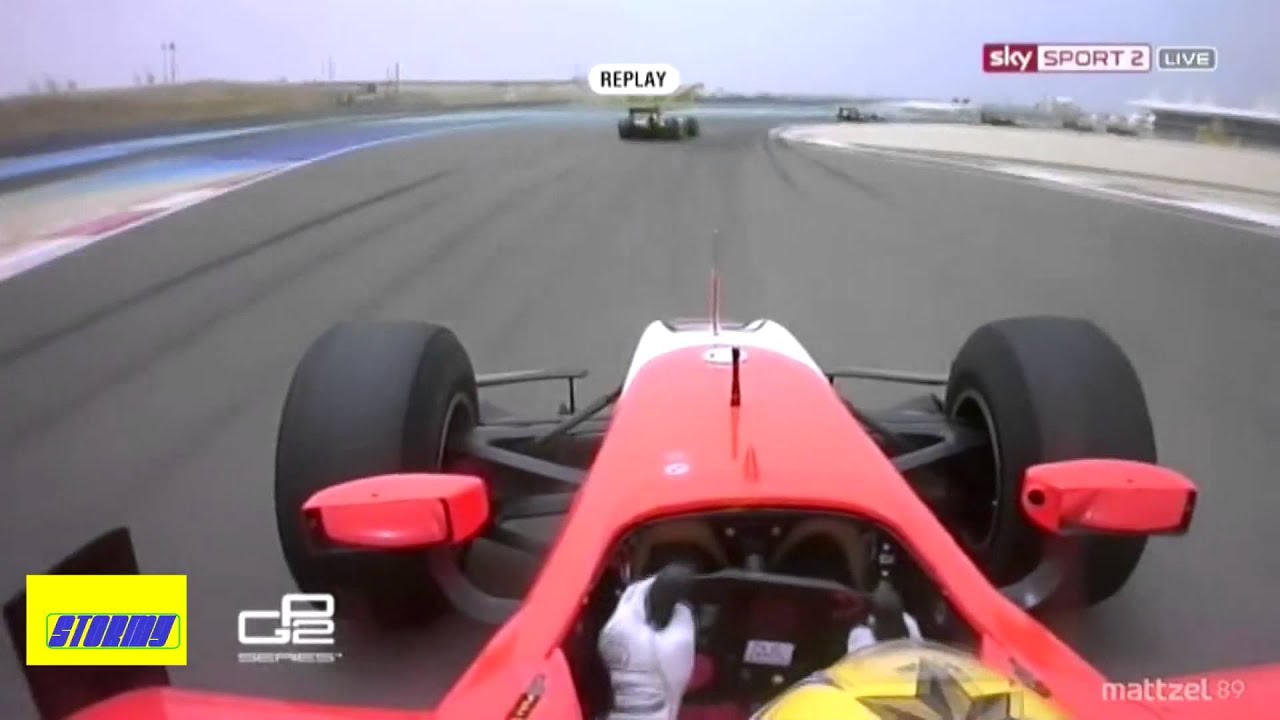 GP2 Battle James Calado vs Estiban Guiterrez vs Leimer Bahrain Sakhir 2012