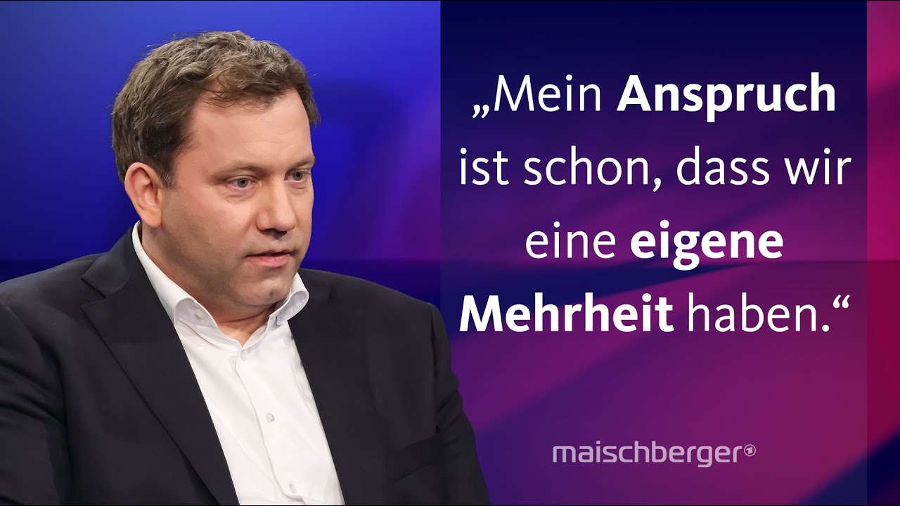 Lars Klingbeil &uuml;ber den Rentenstreit und den Haushalt 2026 | maischberger
