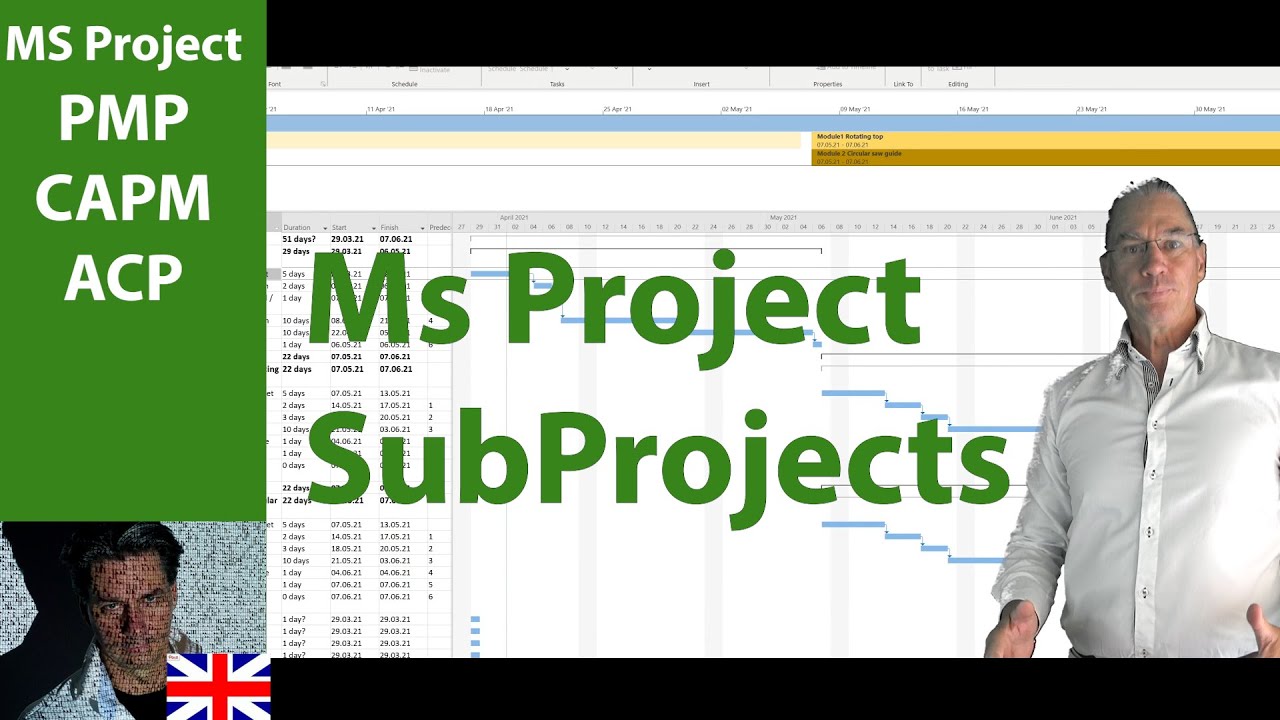 # 56 MS Project 2019 ● SubProjects  ● Advanced