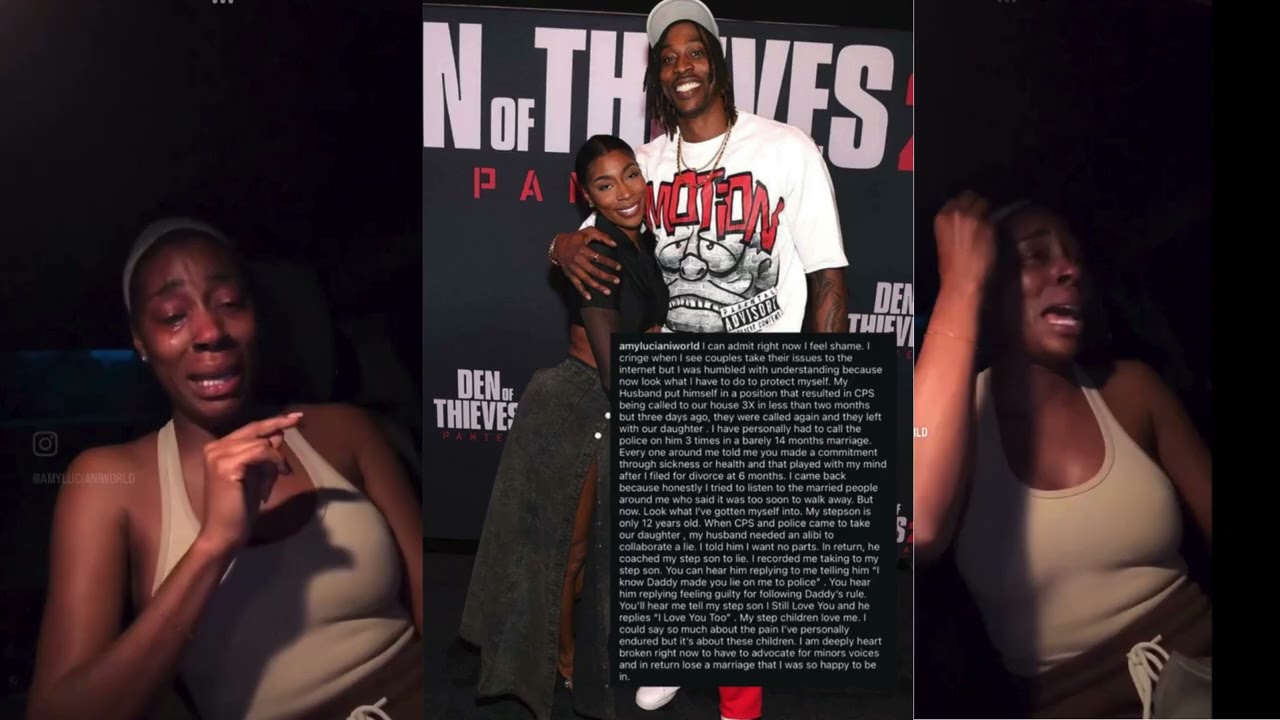 Dwight Howard's wife, Amy Luciani, tearfully says DW has a problem with illegal substances