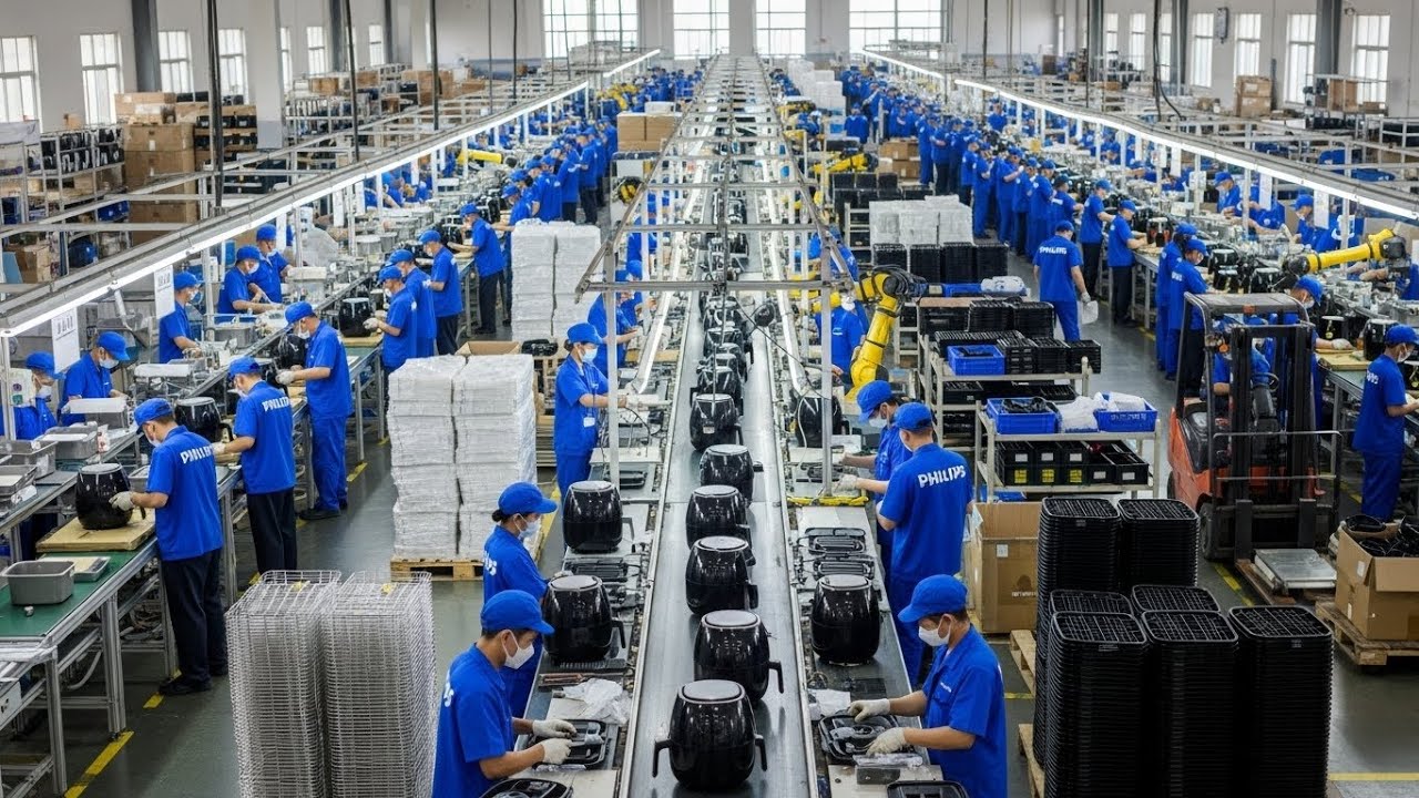 Philips Air Fryer Factory 🍟 Inside The Massive Production Line – Healthy Kitchen Technology