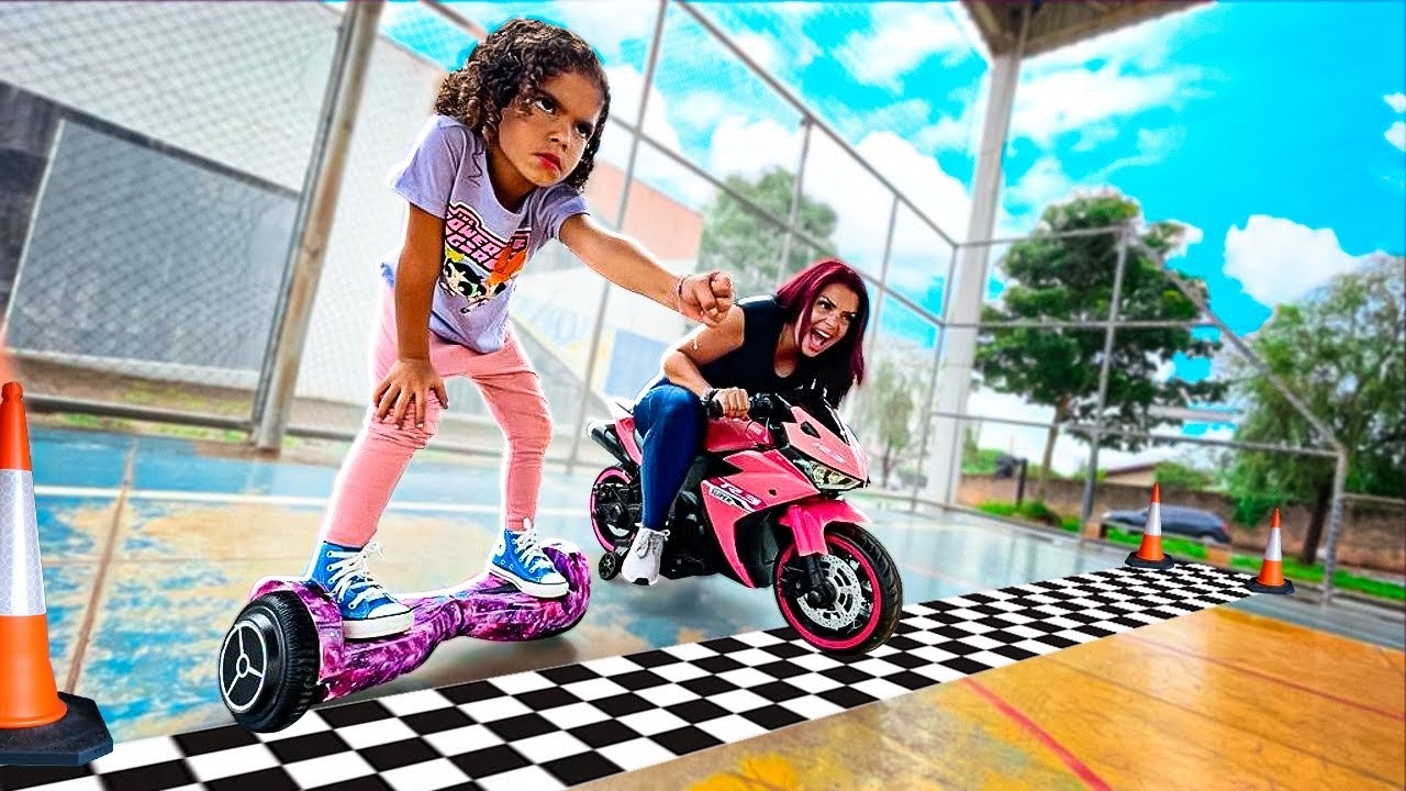 HOVERBOARD VS  MINHA MOTO R3 !