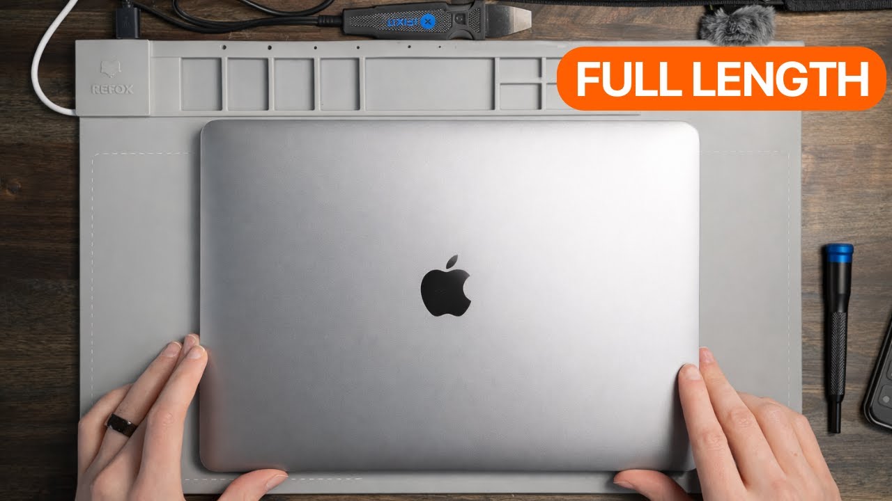 40-Minute MacBook Air M1 (A2337) Keyboard & Midframe Swap — Calm Lo-Fi · Water Damage Repair