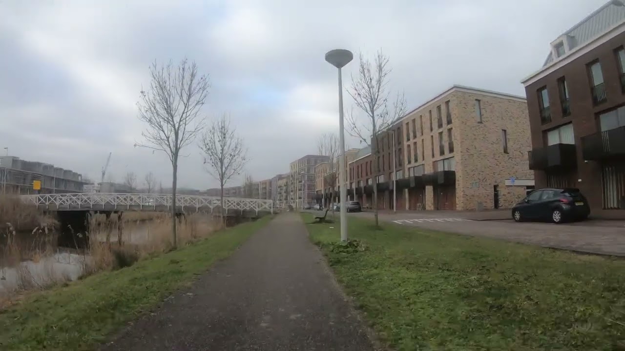 4K  Streetview Amsterdam noord   B  Merkelbachsingel    22 Feb 2019