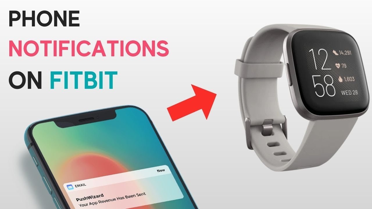 Как включить уведомления телефона на часах Fitbit (Versa, Charge, Luxe и других)?