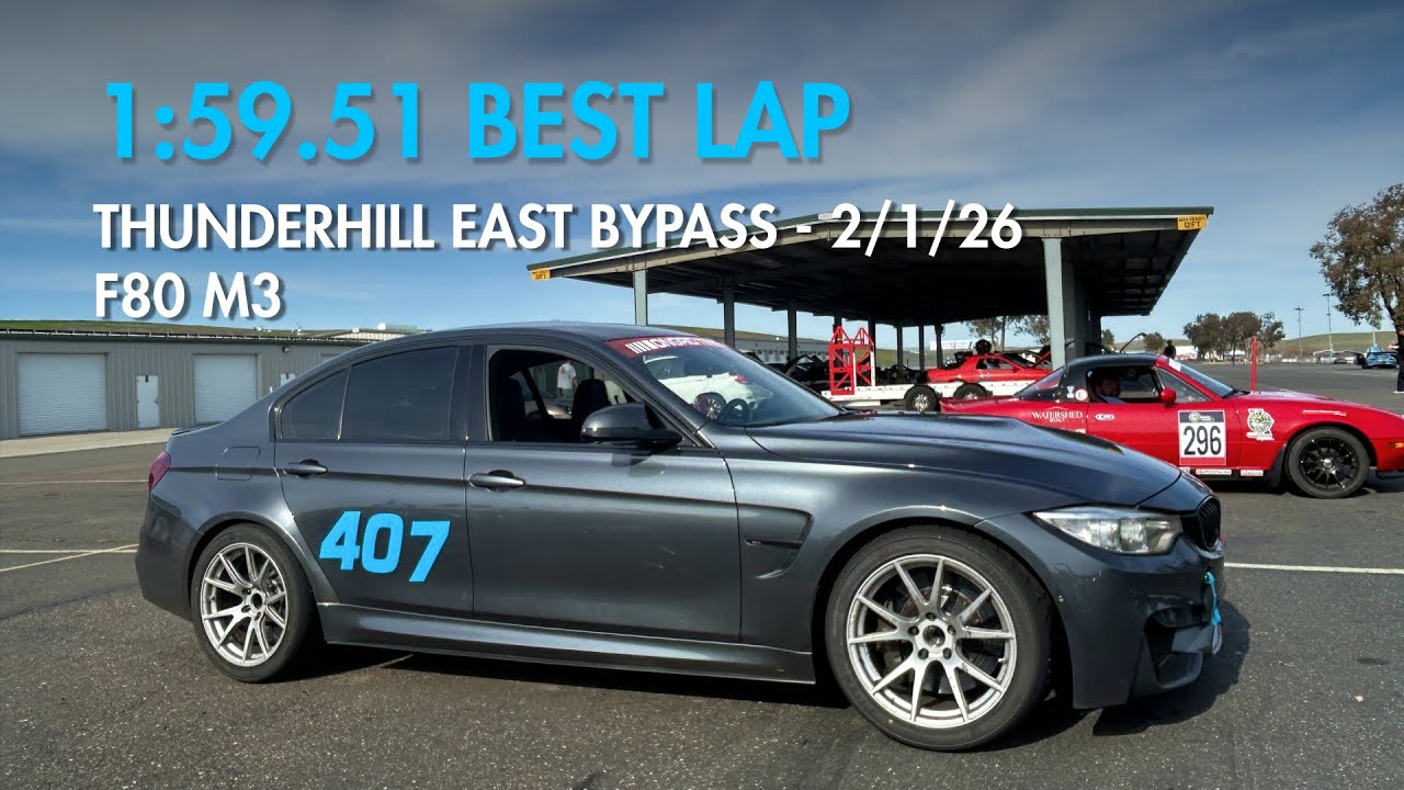 1:59.51 Best Laps - Thunderhill East Bypass - BMW F80 M3
