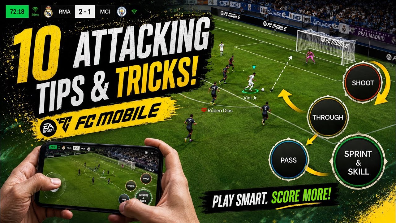 10 СЕКРЕТНЫХ атакующих фишек профи в FC Mobile 26!🤯🔥|#eafc #eafc26 #fcmobile