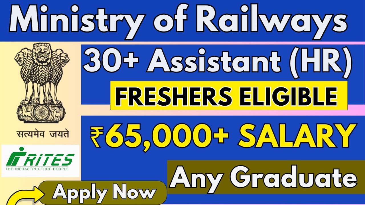 Assistant Officer Vacancy Notification 2026 | Ministry of Railways | Salary | Apply Process