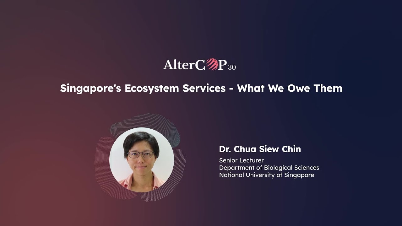 Singapore's Ecosystem Services - What We Owe Them