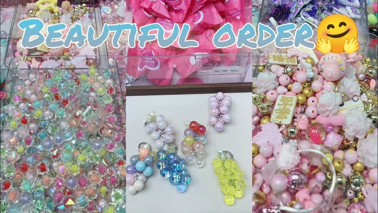 🍇Keychain/Arcylic/Bling glass/Resin beads/Arcylic Sphere Pendants😱 So many varieties of Arcylic