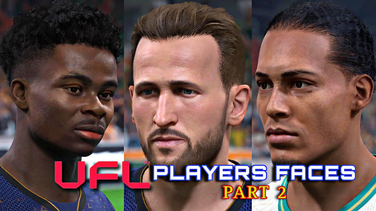 UFL ALL NEW PLAYER FACES Part 2 | UFL LATEST PLAYER FACE SCANS #ufl #uflgame #uflfootball