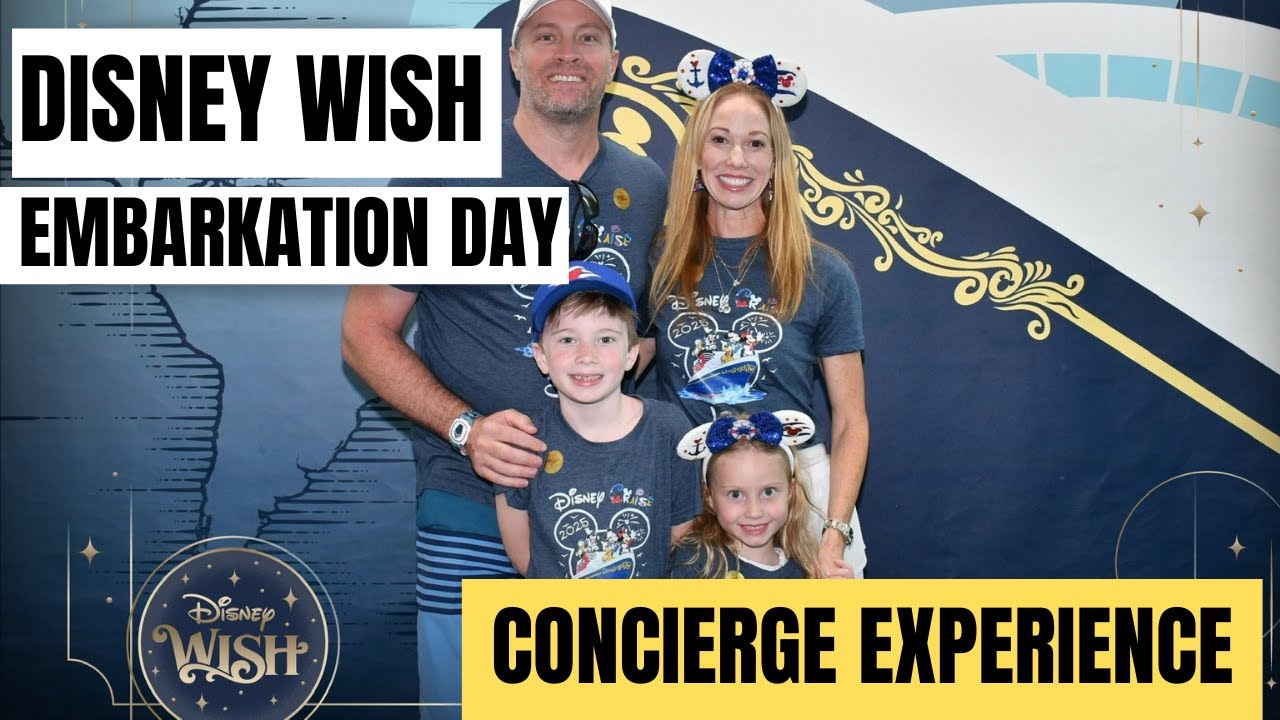 We Finally Boarded the Disney Wish | Embarkation Day, Concierge Lounge & Ship Interior