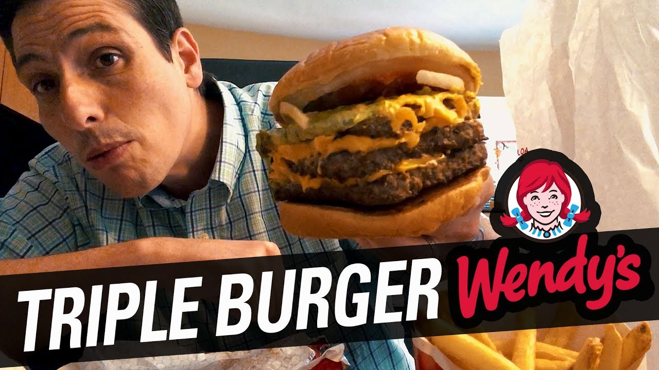 TRIPLE DAVE'S BURGER da WENDY'S da sole 1090 cal.