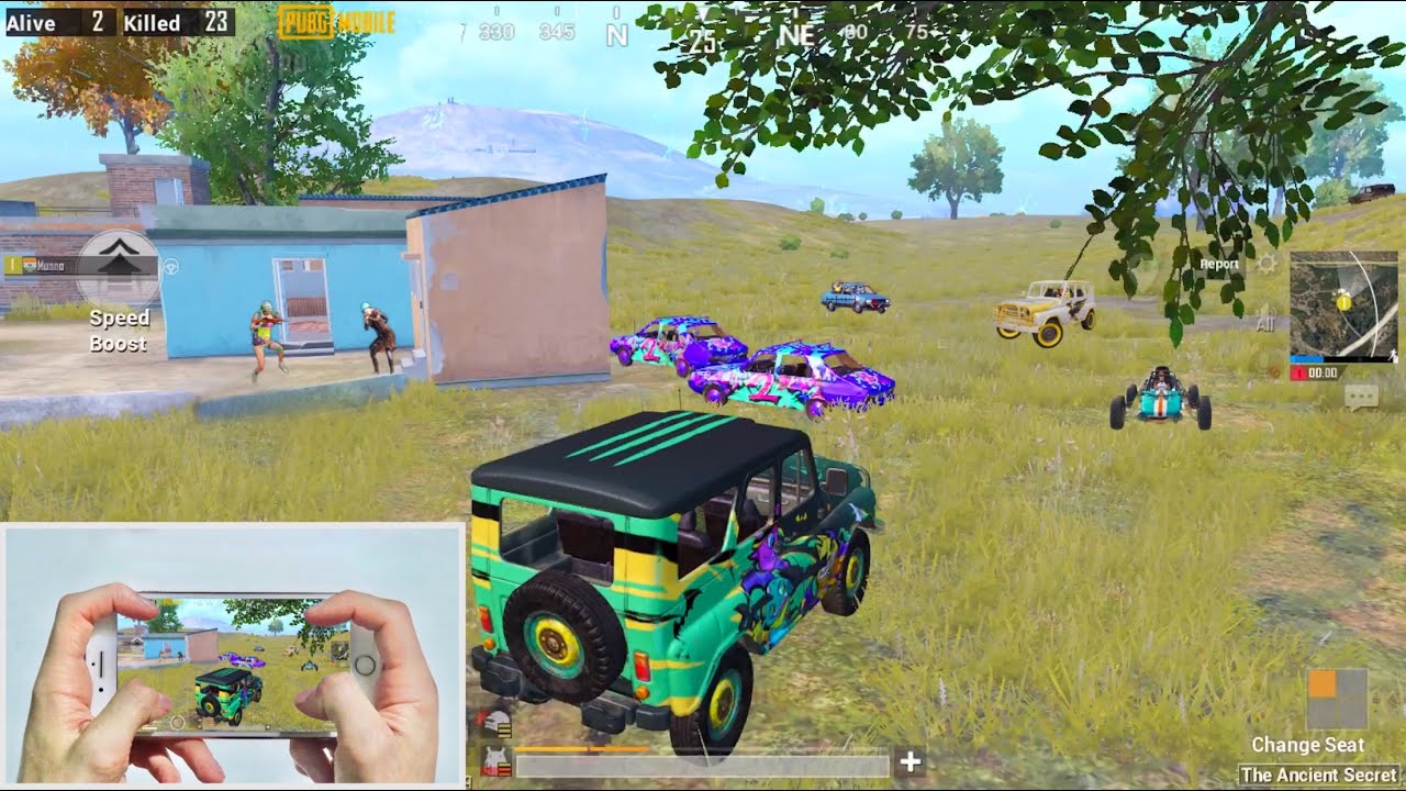 iPhone 8 Plus PUBG MUNNO | 4 Finger + Full GYRO | Handcam Gameplay #17
