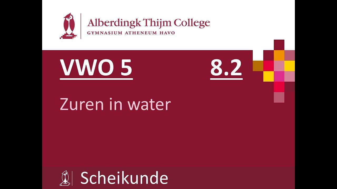 V5 - 8.2 Zuren in water