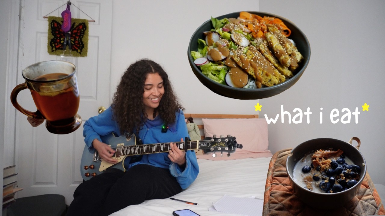 A day of easy plant-based meals 🫐🥬 what I'm eating for a healthy and happy gut!