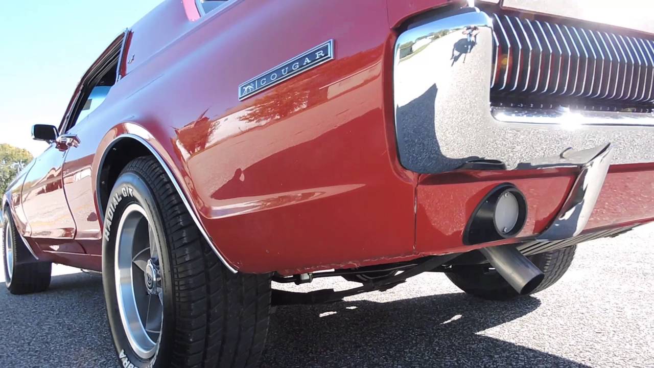 1967 cougar RX7 red for sale at www coyoteclassics com