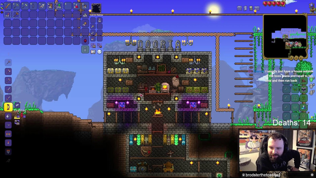 Terraria First Ever Playthough - Door Tech - HC + Expert - Stream 14