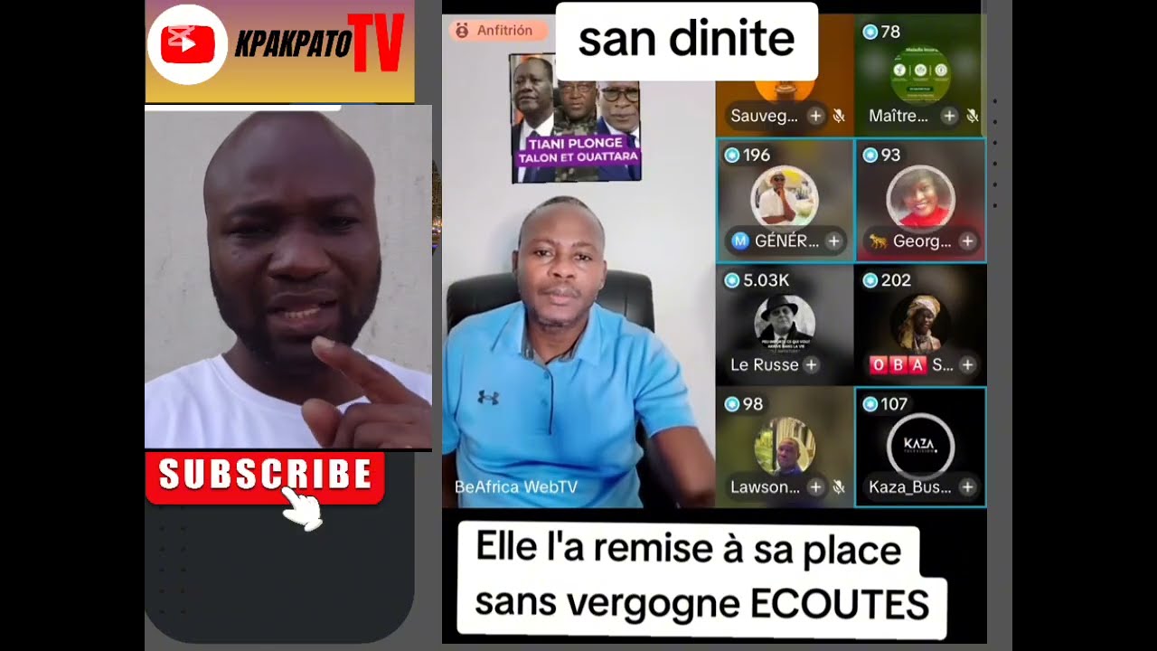 LE GÉNÉRALE  MAKOSSO  A ÉTÉ  MISE À SA PLACE  PAR CETTE DAME  