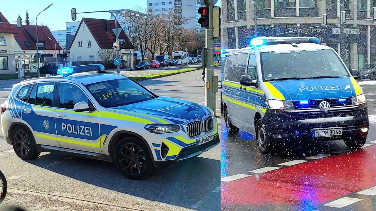 [Neuer BMW X3] Polizei München (Zusammenschnitt)