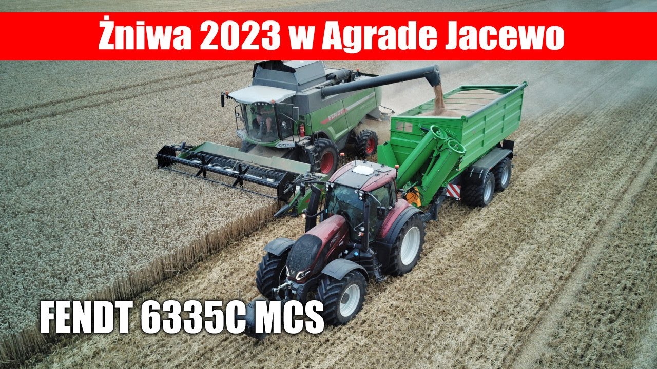 FENDT 6335C - żniwa 2023 w Agrade Jacewo