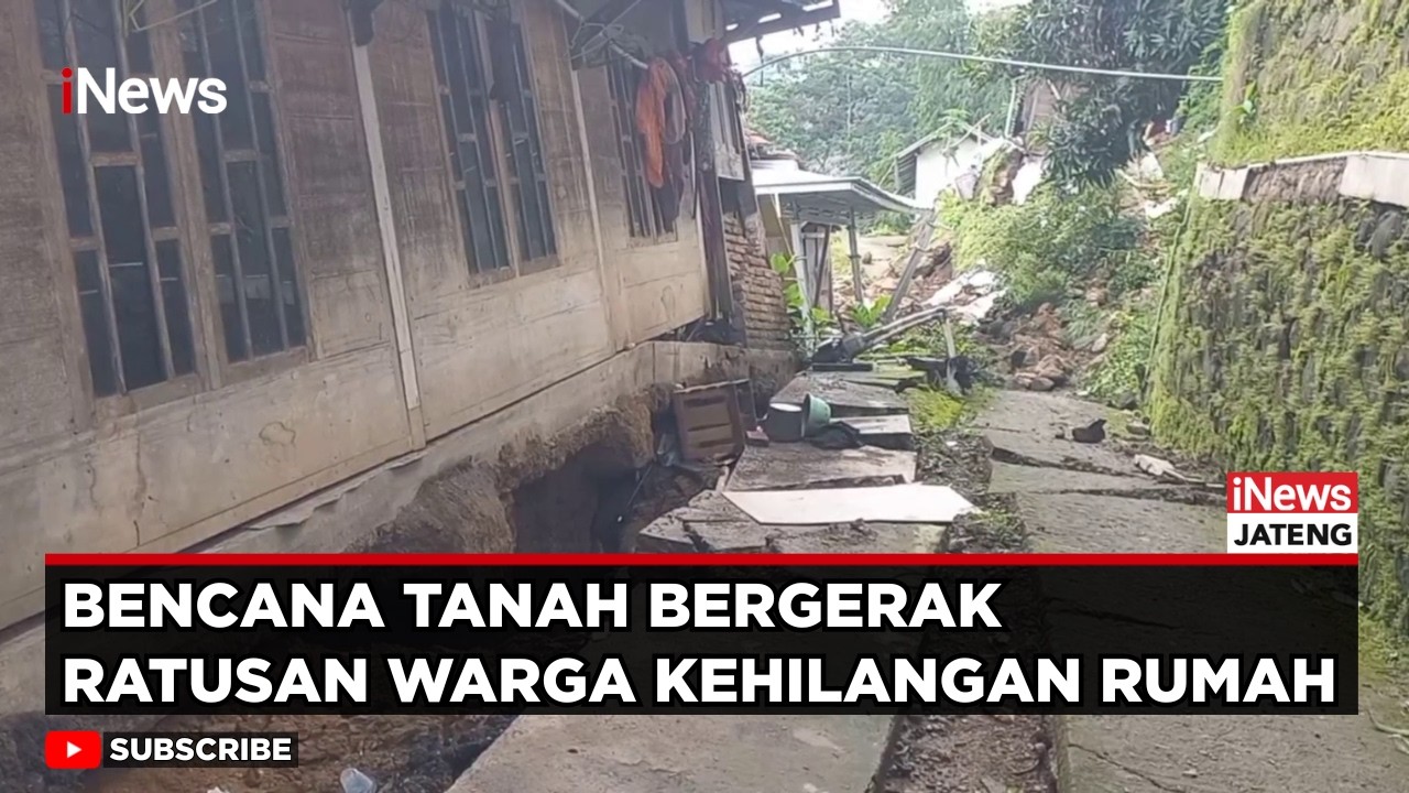 Bencana Tanah Bergerak Rusak Ratusan Rumah di Tegal, Warga Menanti Relokasi | iNews Jateng