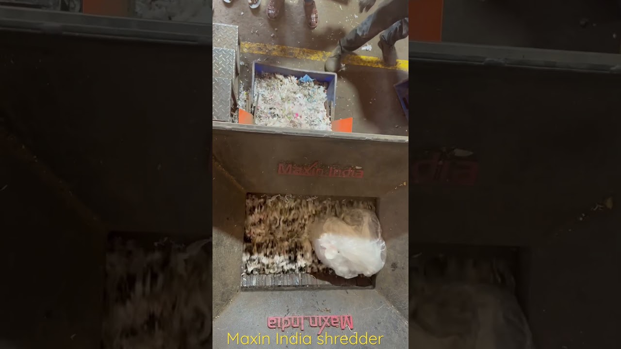 Plastic Shredder, Plastic Crusher, Waste Shredder, Plastic LDPE Film Shredder, #PlasticFilmGrinder,