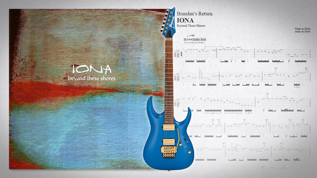 Brendan's Return - IONA (Dave Bainbridge Solo) | Guitar Transcription