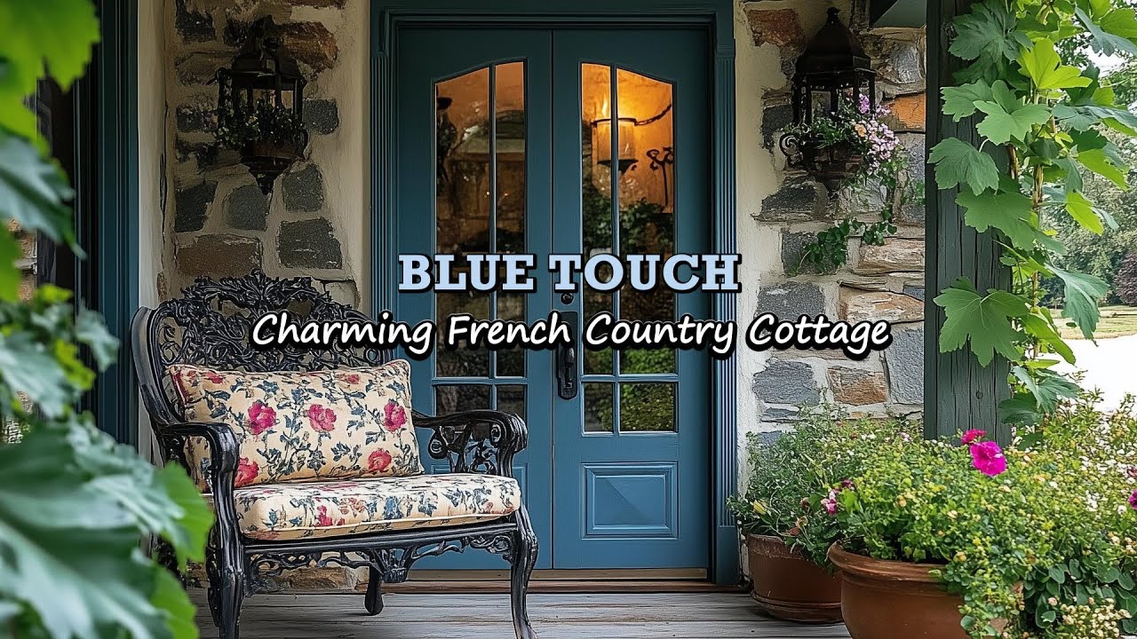 Blue Rustic Decor DIY: How to Style a Vintage French Country Cottage for Spring