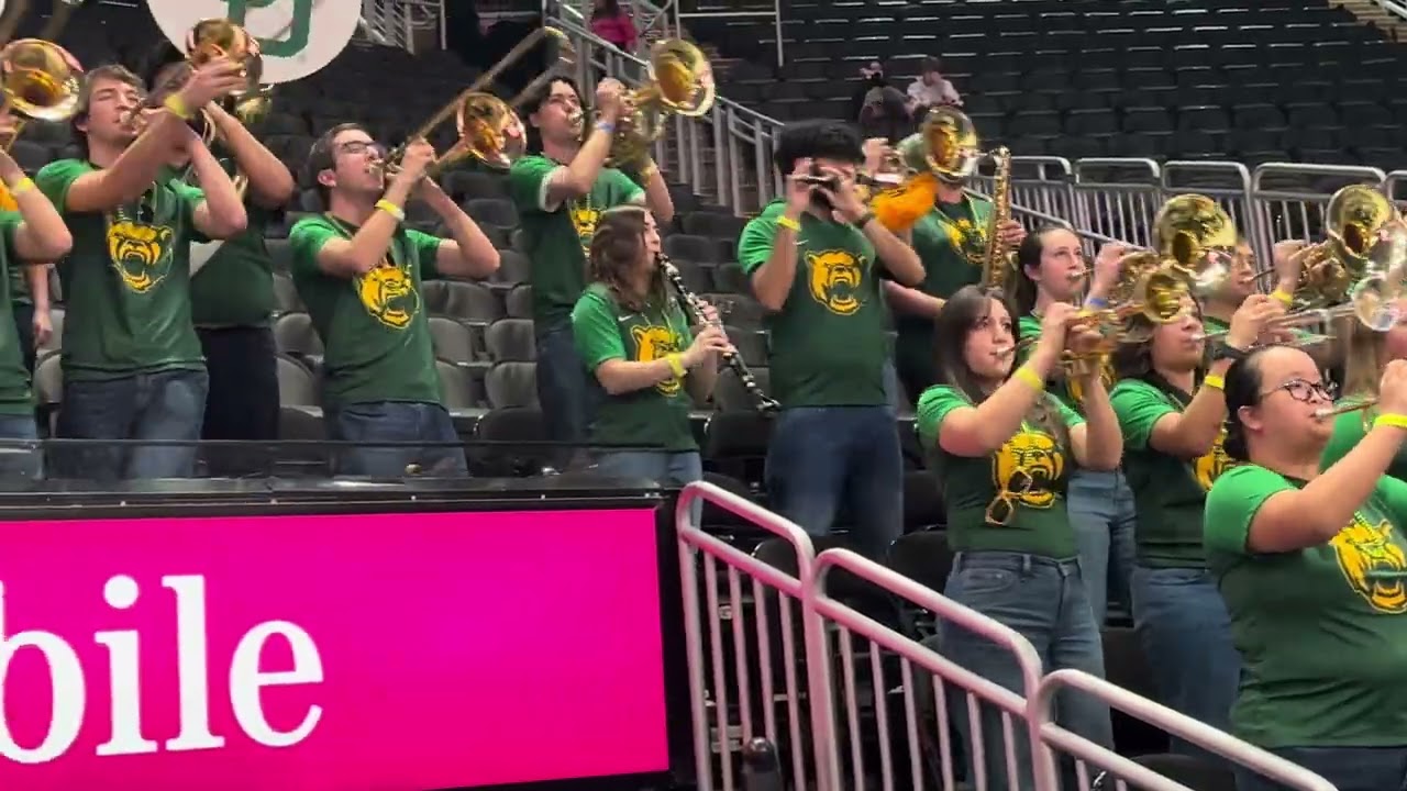 2026 Big XII Tournament featuring the Baylor Pep Band and the playing of their fight songs.