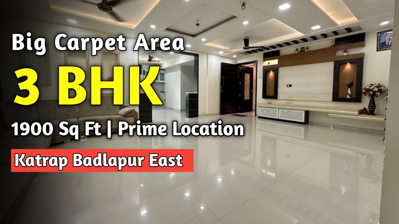 3BHK With Big Carpet Area | Furnished Flat | Katrap Badlapur East 