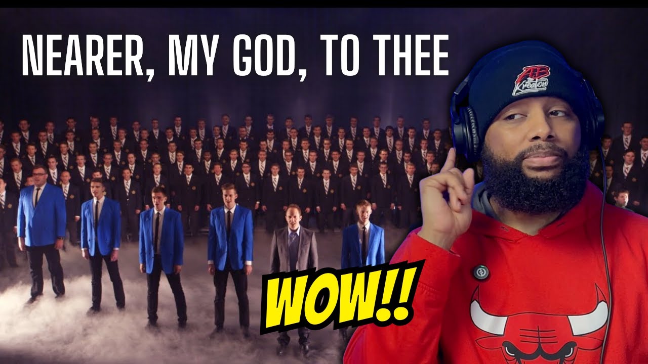 Incredible Performance! Nearer, My God, to Thee | BYU Vocal Point ft. BYU Men's Chorus | REACTION
