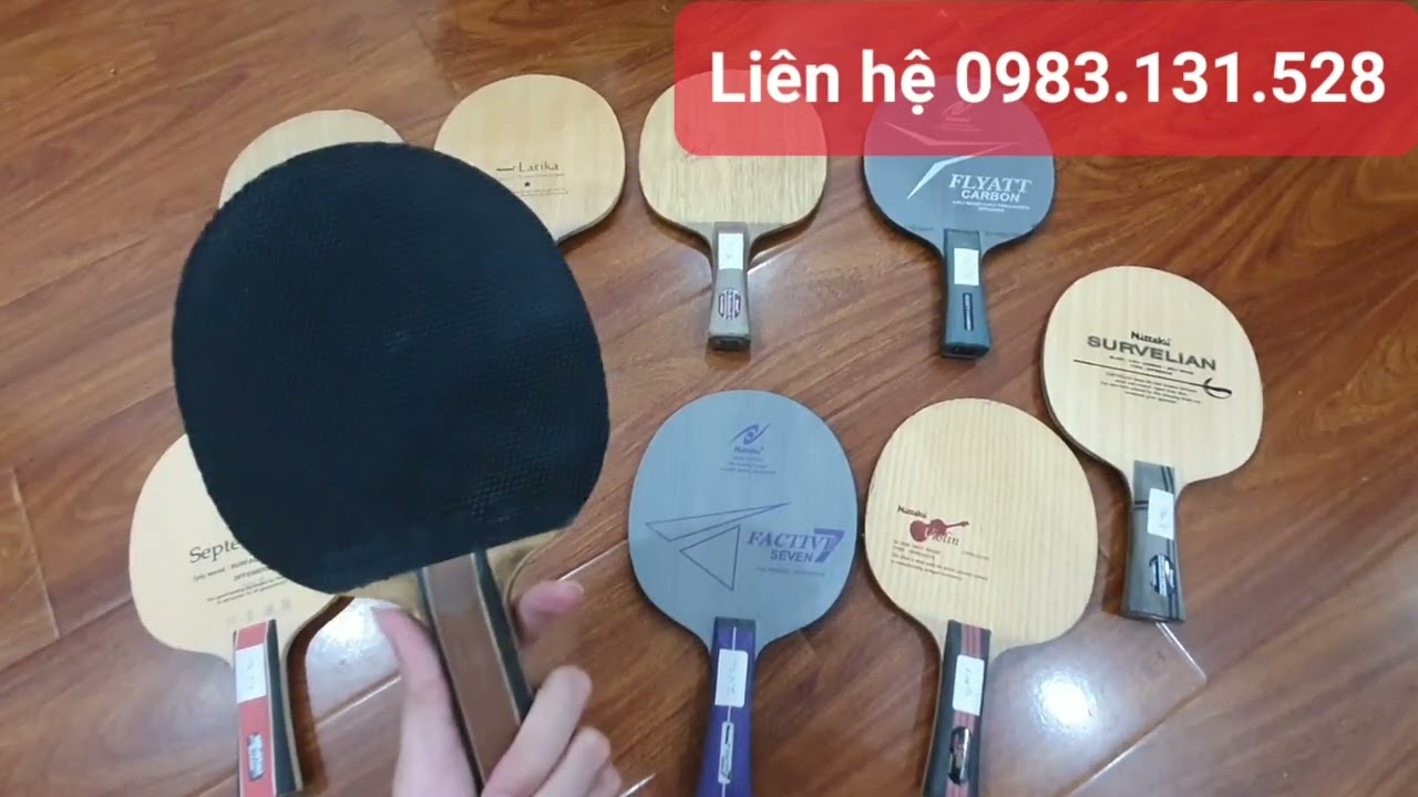 Thanh lý cốt vợt bóng bàn Nittaku Nhật có Carbon và thuần gỗ - Nittaku Flyatt Carbon Sanalion Violin