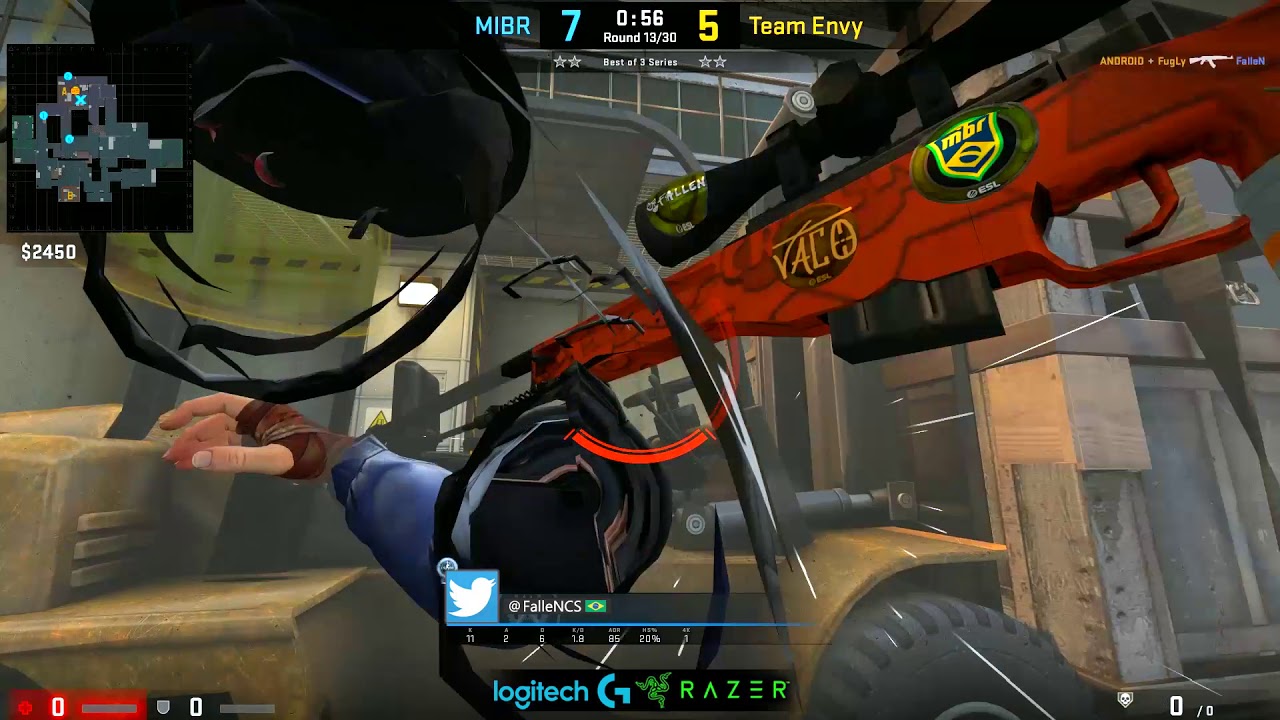 🇧🇷 FalleN 30-16 / MIBR vs EnVyUs - Cache / ESL Pro League Season 9 Americas