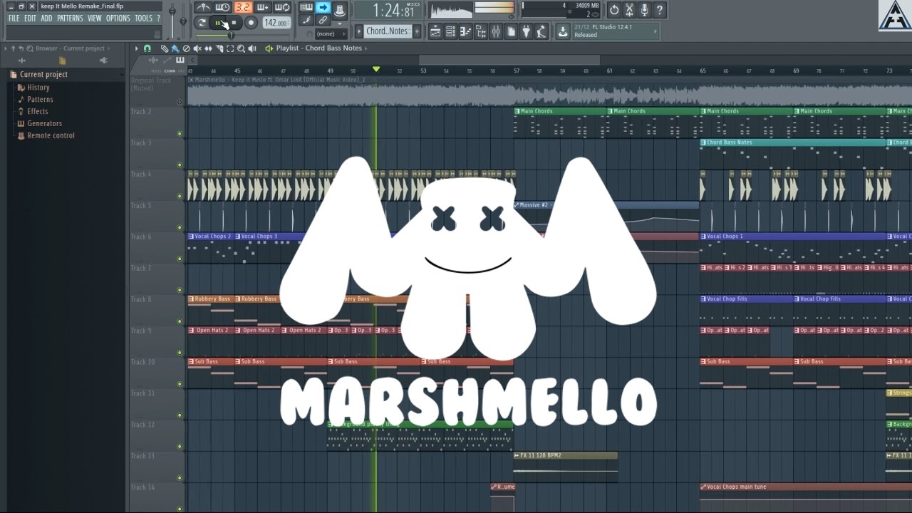 Marshmello - Keep it Mello ft. Omar LinX (Remake + FLP)
