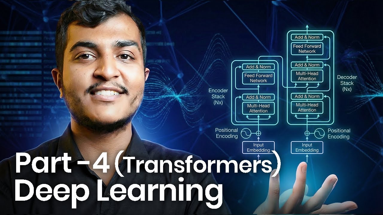 Deep Learning Complete Course | Part 4 | Transformers & Attention Mechanism Completely Explained